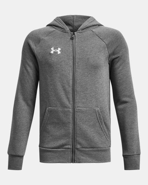 Boys' UA Rival Fleece Full-Zip Hoodie